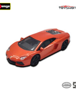 Bburago Lamborghini Aventador LP700-4 Scale 1/43 Street Fire Asst Orange - Mainan Anak
