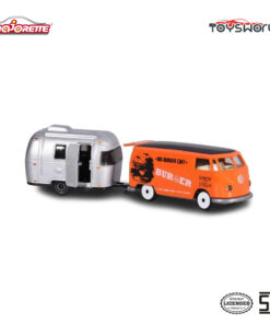 Majorette Vintage Trailer VW T1 - Orange Silver - Mainan Anak