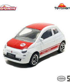 Majorette Street Cars Fiat 500 White Red Stripe