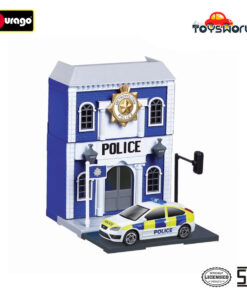 Bburago 1/43 Police Station w Ford Focus ST Police
