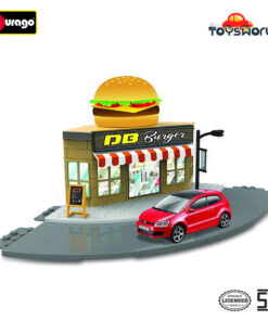 Bburago Fast Food w VW Polo GTI Mark 5 Scale 1/43 Street Fire City - Mainan Anak
