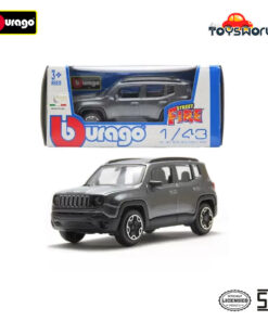 Bburago Jeep Renegade Scale 1/43 Street Fire Asst Grey Metallic - Mainan Anak