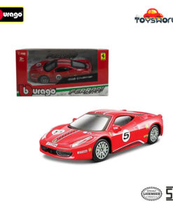 Bburago Ferrari R&P 458 Challenge Scale 1/43 Vehicle Asst - Mainan Anak