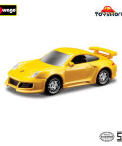 Bburago Porsche 911 GT2 2008 Scale 1/64 Yellow Asst - Mainan Anak