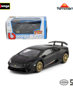 Bburago 1.43 Street Fire Asst - Lamborghini Huracan Performante Black Mate
