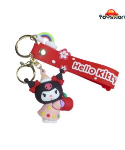 Keychain Mini Sanrio Kuromi With Apple