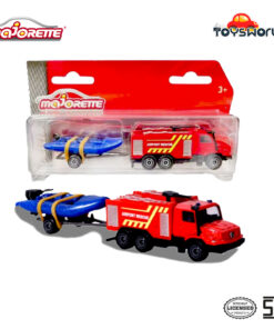 Majorette Trailer Benz Zetros Airport Rescue & Rubber Boat
