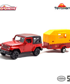 Majorette Trailer Rubicon Red & Horse Trailer - Mainan Anak