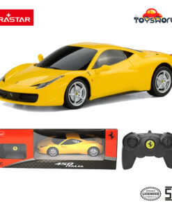 Rastar RC Ferrari 458 Italia Scale 1/24 Yellow - Mainan Anak