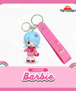Keychain Anime Barbie Blue Hair