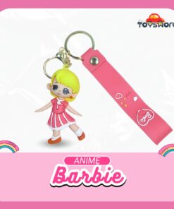 Keychain Anime Barbie Pink Short Hair